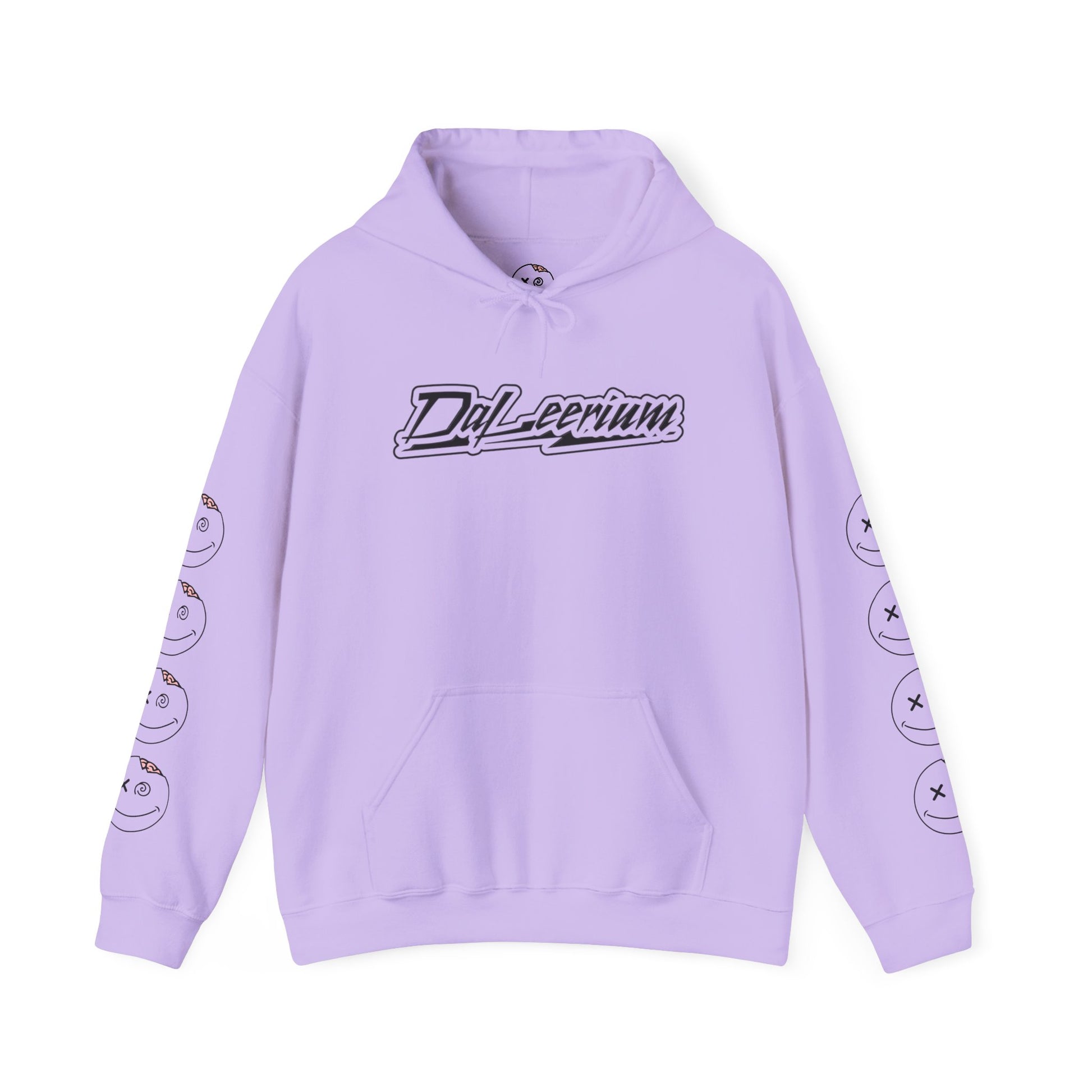 DaLeerium - Black Lettering and Logo Sleeve - Unisex Heavy Blend™ Hooded Sweatshirt