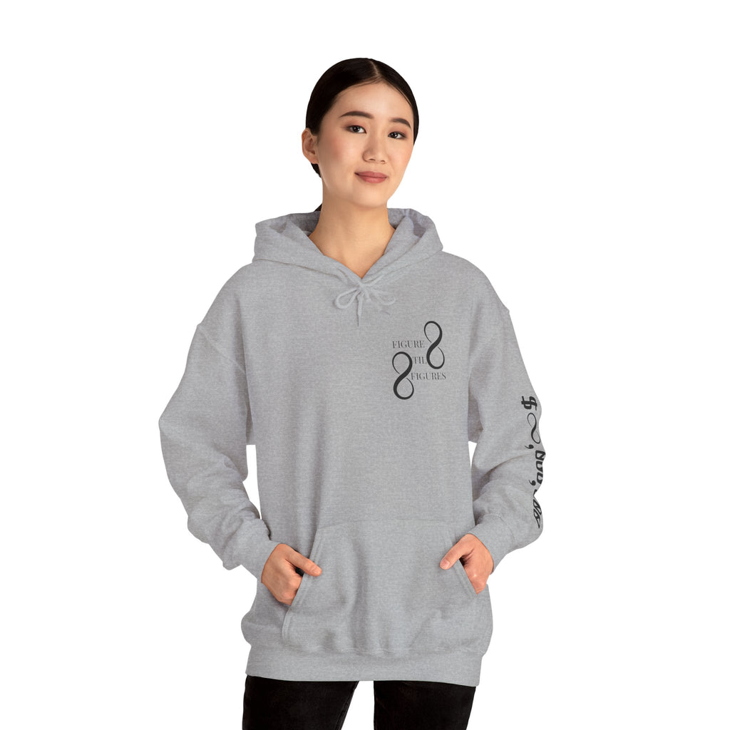 8 Figure Hoodie - Front, Back, and Sleeve